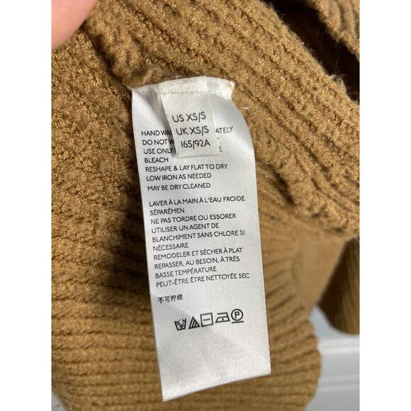 Anthropologie, fits like Large, Camel Brown Sweater, Celtic Knit Sleeve, Relaxed - Picture 4 of 7